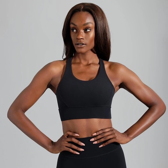 BUFF BUNNY black Rosa sports bra L - Picture 2 of 11